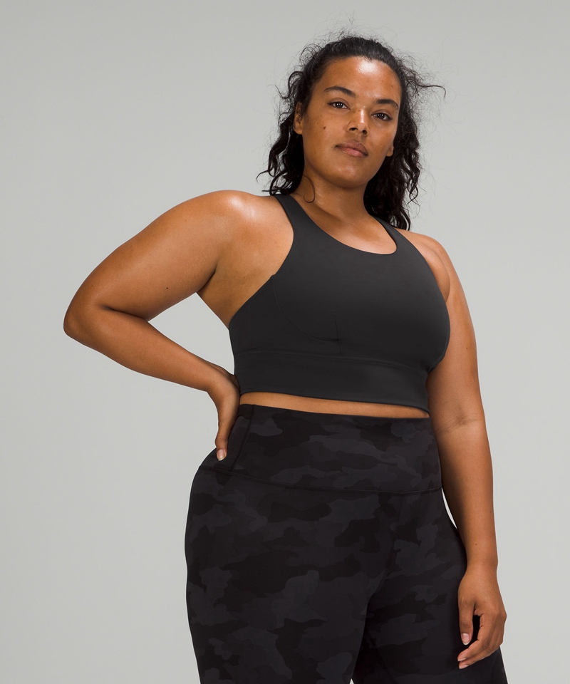 Lululemon Sports Bh Dame Svarte | 82967-EZTB