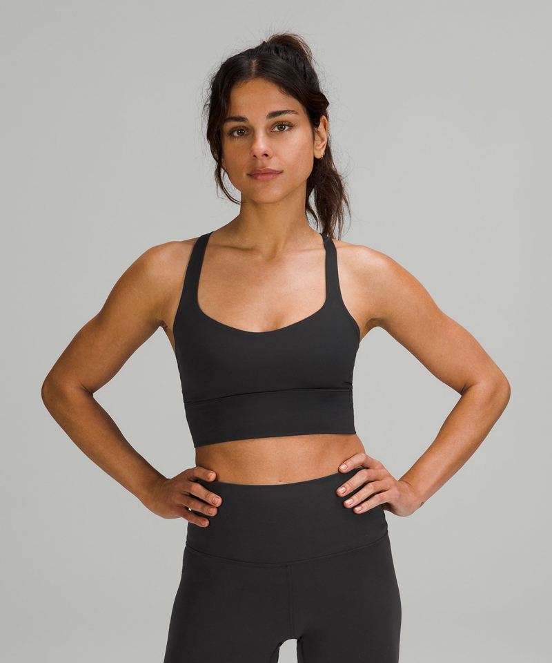 Lululemon Sports Bh Dame Svarte | 92347-JZDG