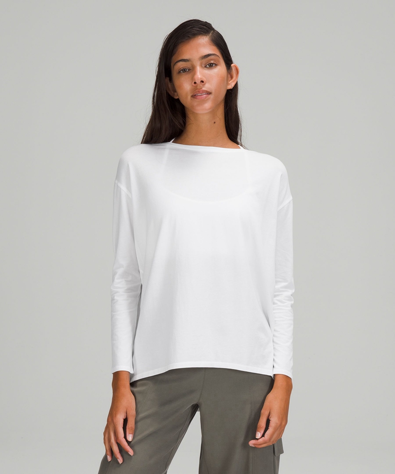 Lululemon Topper Dame Hvite | 38016-NXFQ