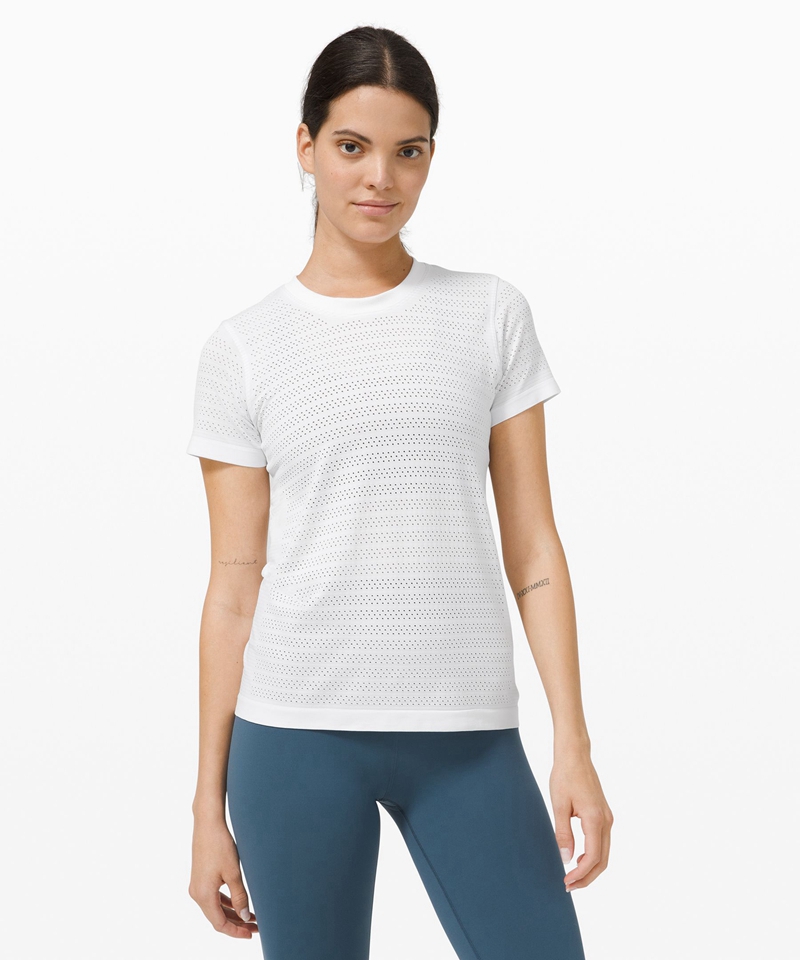 Lululemon Topper Dame Hvite | 42165-PGQR