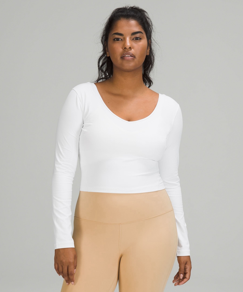 Lululemon Topper Dame Hvite | 43176-BOHR