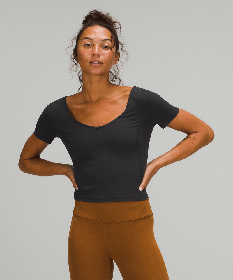Lululemon Topper Dame Svarte | 30762-CDKR
