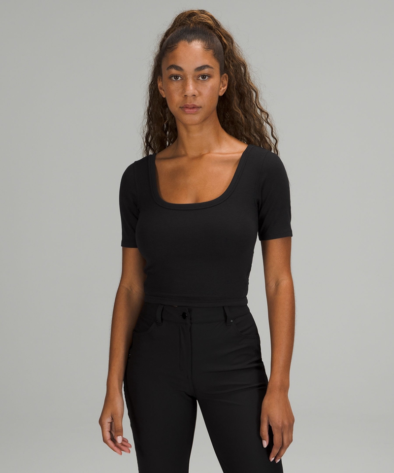 Lululemon Topper Dame Svarte | 31905-IPAM