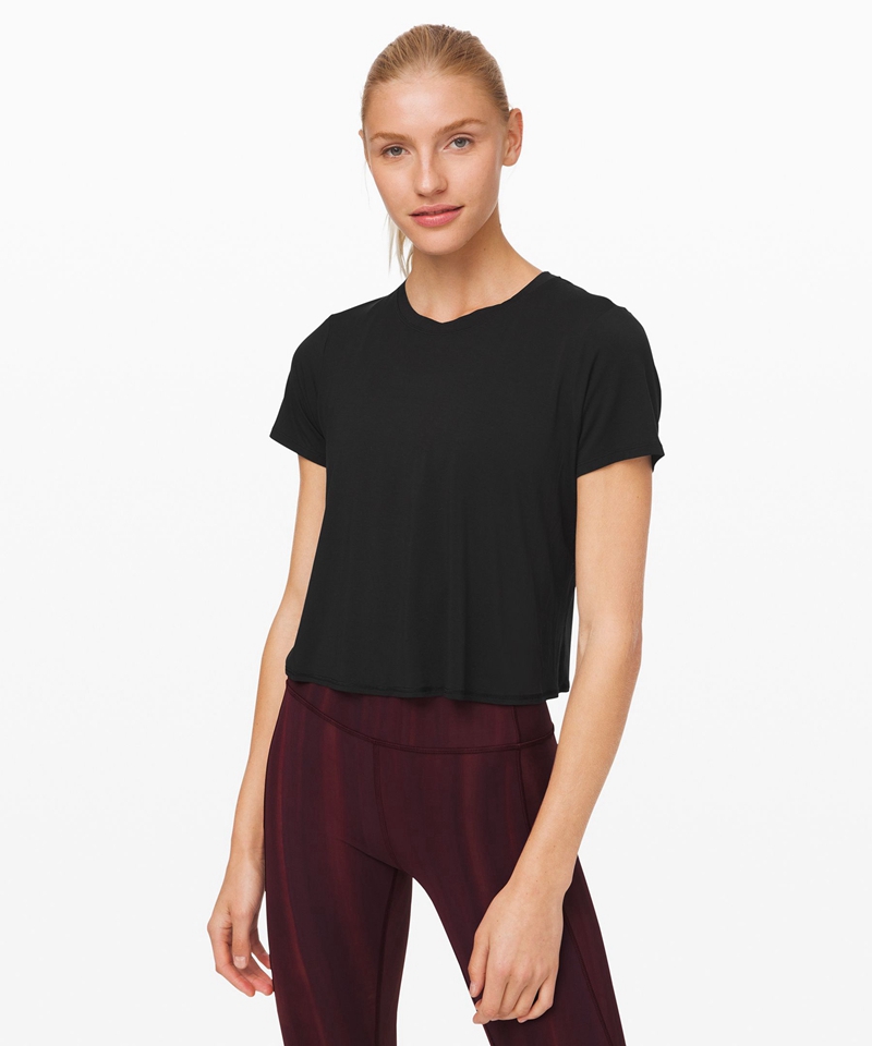 Lululemon Topper Dame Svarte | 46751-NCWZ