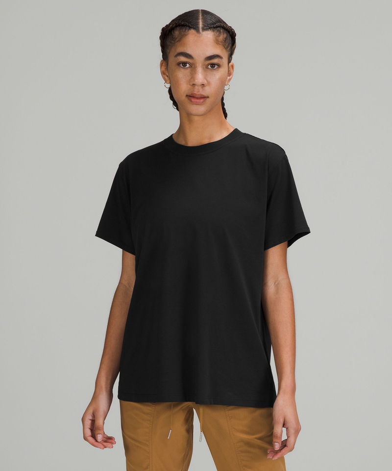 Lululemon Topper Dame Svarte | 65879-DWES