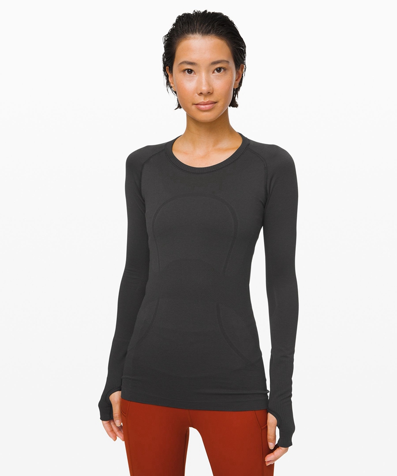 Lululemon Topper Dame Svarte | 85123-KSAQ