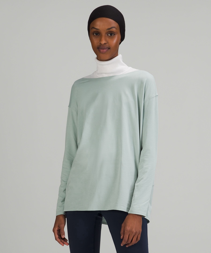 Lululemon Topper Dame Sølv Blå | 26398-EXDU