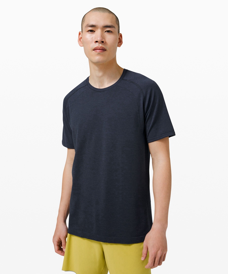 Lululemon Topper Herre Marineblå | 80965-LCMF