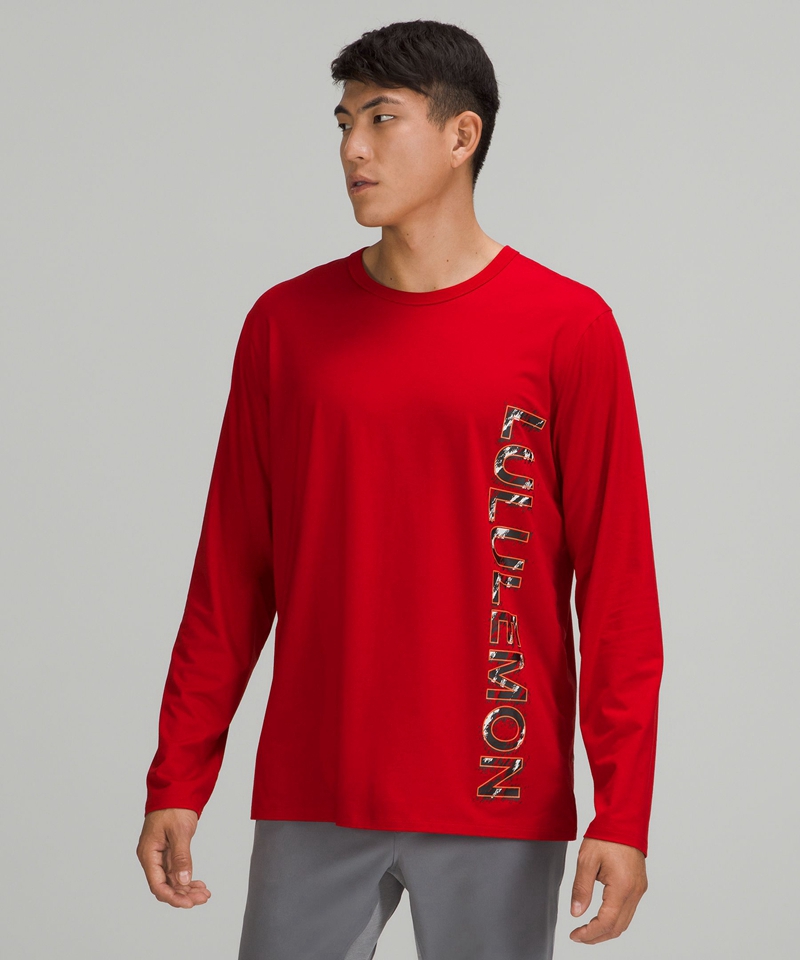 Lululemon Topper Herre Mørke Rød | 84091-SQPF