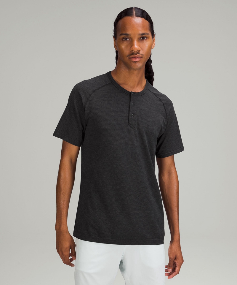 Lululemon Topper Herre Svarte | 26914-KAFV